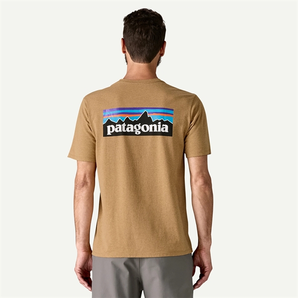 Patagonia Mens P-6 Logo Responsibili Tee - Talon Gold